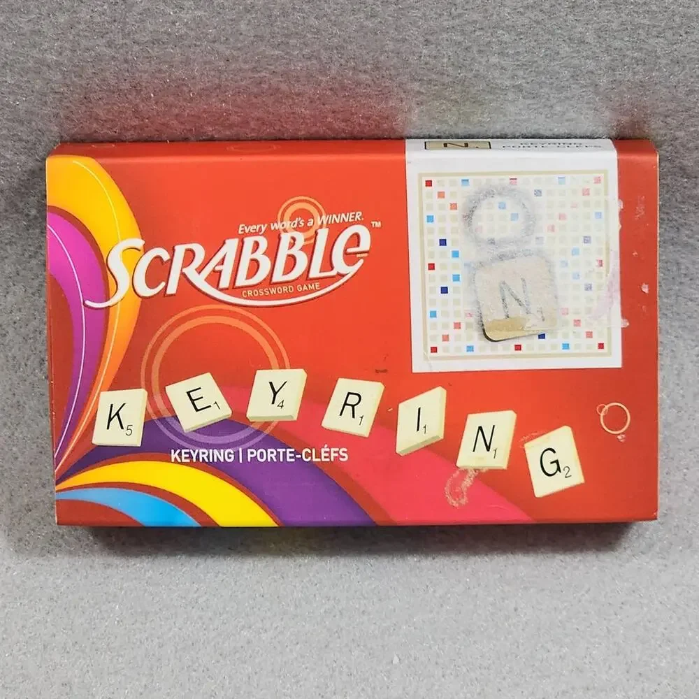 Scrabble 'N' Key Chain In Box Wild & Wolf by Hasbro 1.5